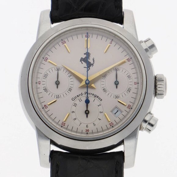GIRARD-PERREGAUX Watches 8020 Stainless Steel/leather Mechanical Automatic - Picture 1 of 8